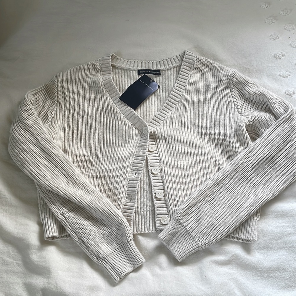 NWT- Brandy Melville Billie cardigan cream